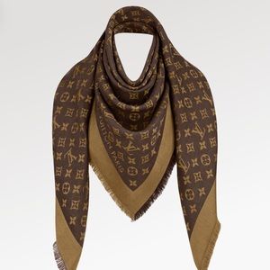 MONOGRAM DENIM SHAWL